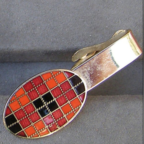 Vintage men's tie bar/clip Robbins Co. Attleboro - Picture 8 of 8